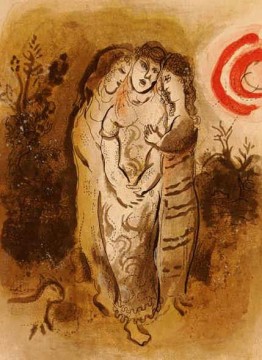  töchter - Naomi und ihre Schwiegertochter lithographieren den Zeitgenossen Marc Chagall